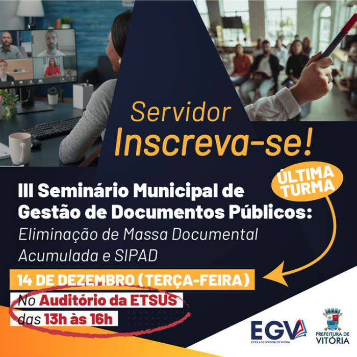 lll Seminário Municipal de Gestão de Documentos Públicos