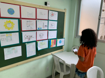 Crianças e adolescentes do Cajun participam de concurso de desenho