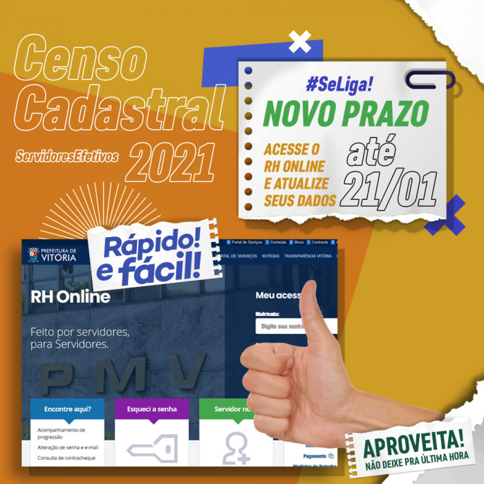 Servidores efetivos de Vitória participam de Censo Previdenciário