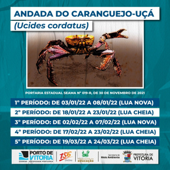 Andada do caranguejo: segundo período de proteção