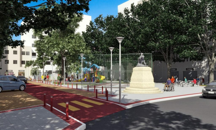 Obras nas ruas Sete e Gama Rosa