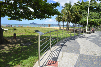 Inauguração do Guarda Corpo em Braille no calçadão da Praia de Camburi