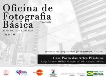 Oficina acontece na Casa Porto a partir do próximo dia 26