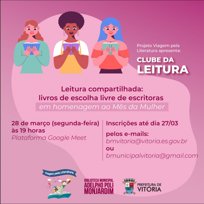 Durante a ação os participantes poderão compartilhar leituras de livre escolha