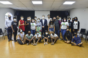 Bate papo do prefeito com o PROJOVEM na 1ª Igreja Batista em Goiabeiras
