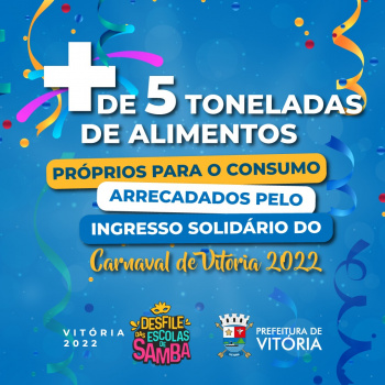Arrecadção de alimentos Ingresso Solidário