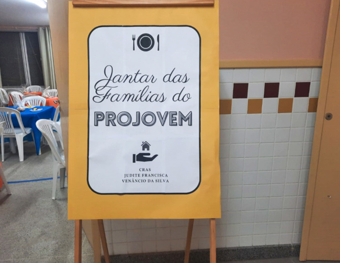 Cartaz Jantar das Famílias do PROJOVEM