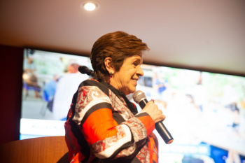 A secretária, Joanna De Jaegher, destacou a importância dos servidores, parceiros e voluntários.