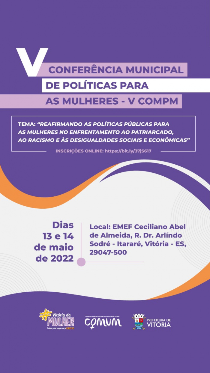 V Conferência Municipal de Políticas para as Mulheres