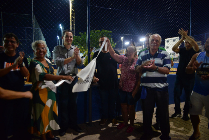 Entrega do campo de Futivôlei da Praça do Hi-Fi