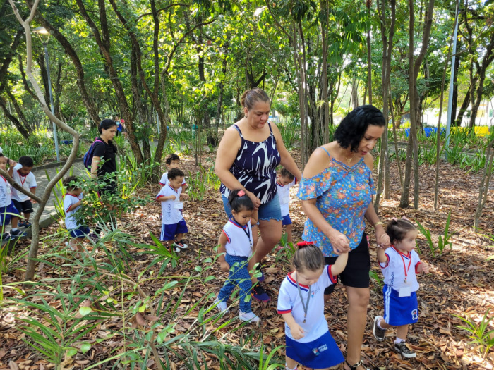 Projeto de educação ambiental leva estudantes da cmei ao Parque da Mata da Praia
