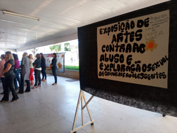 Exposição sobre combate ao abuso e exploração sexual