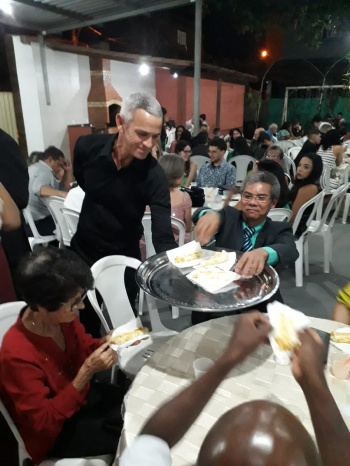Célio Alves Furtado Acolhido do Abrigo de Adultos e Famílias que fez o curso de g