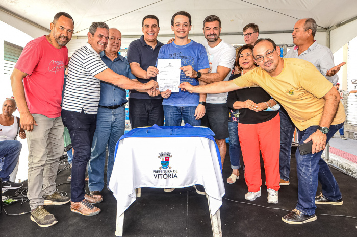 Assinatura da Ordem de Serviço - Reforma do Mercado da Capixaba