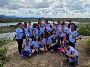 Estudantes visitam Parque Estadual Paulo César Vinha em atividade pedagógica