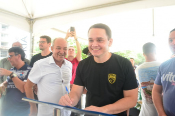 Ordem de Serviço para obras da arena esportiva em Jardim Camburi