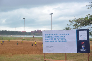 Ordem de Serviço para obras da arena esportiva em Jardim Camburi