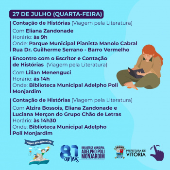 Aniversário da Biblioteca Adelpho Poli Monjardim