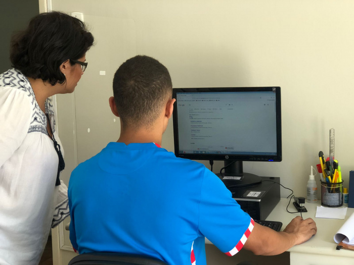 Jovem em medida socioeducativa atendido no Creas, equipamento da Semas.