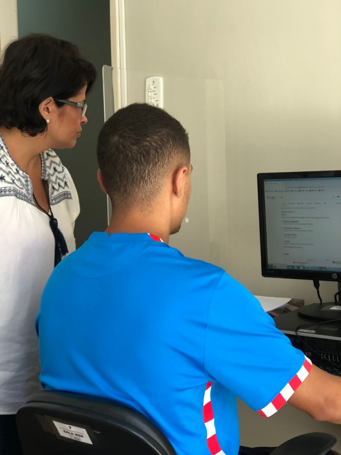 Jovem em medida socioeducativa atendido no Creas, equipamento da Semas.