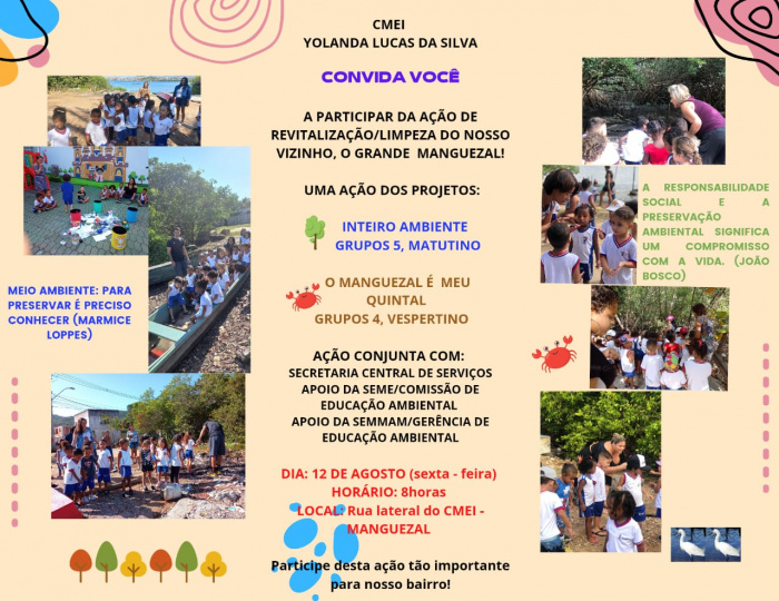 Ação de revitalização no manguezal do bairro Inhanguetá