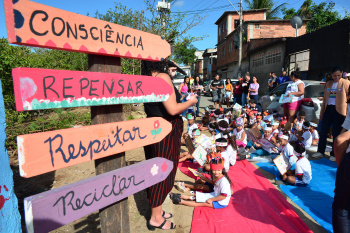 Ação de limpeza CMEI Yolanda Lucas