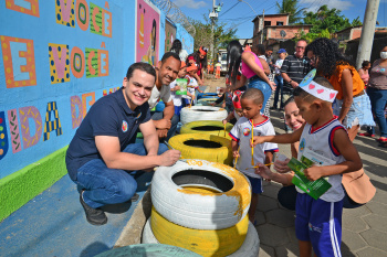 Ação de limpeza CMEI Yolanda Lucas