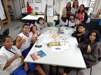 Oficina artística envolve estudantes de altas habilidades e/ou superdotação