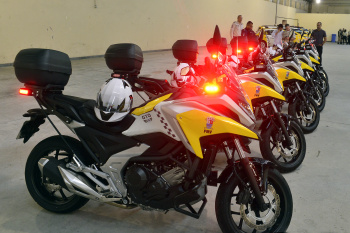 Entrega das Motos para a Guarda Municipal de Vitória