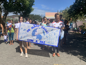 Caminhada pela cultura da paz Cmei GAR