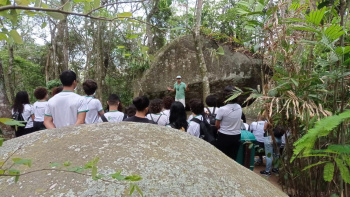 Estudantes aprendem sobre Unidades de Conservação de Vitória no Fonte Grande