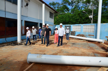 Visita Técnica à obras da cobertura da quadra da EMEF Áureo Monjardim