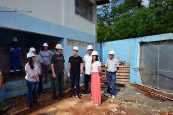 Visita Técnica à obras da cobertura da quadra da EMEF Áureo Monjardim