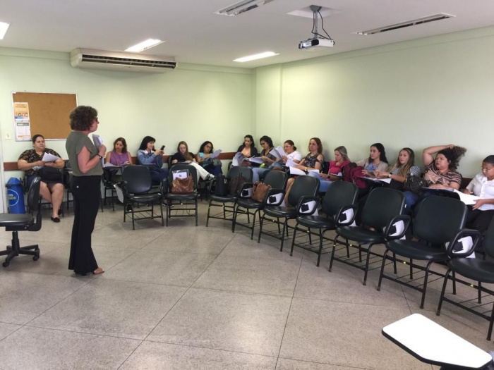 Oficina com a equipe da UBS Ilha das Caieiras
