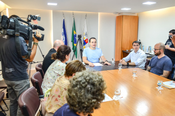 Coletiva de Imprensa sobre a atuação da Prefeitura de Vitória durante os jogos do Brasil na Copa do Mundo