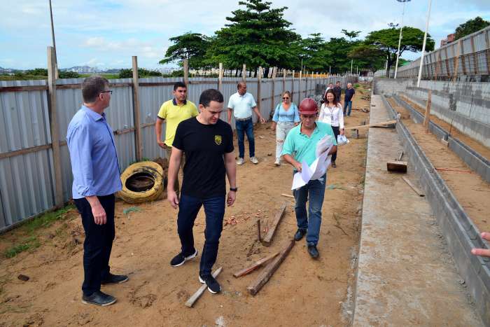 Visita Técnica arquibancada campo Beach Soccer Jardim Camburí