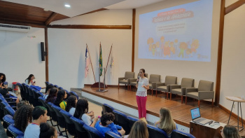 Encontro de estudantes participantes da Semana Municipal da Infância e da Adolescência