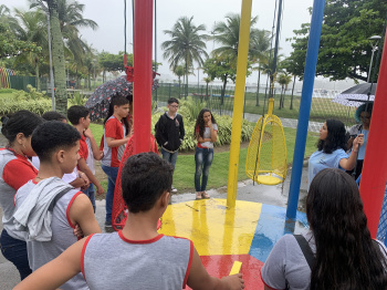 Estudantes de Minas Gerais visitam Vitória para conhecer a Praça da Ciência