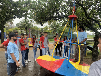 Estudantes de Minas Gerais visitam Vitória para conhecer a Praça da Ciência