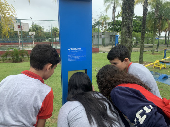 Estudantes de Minas Gerais visitam Vitória para conhecer a Praça da Ciência