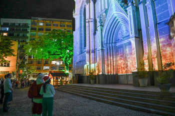 Vídeo mapping na Catedral Metropolitana