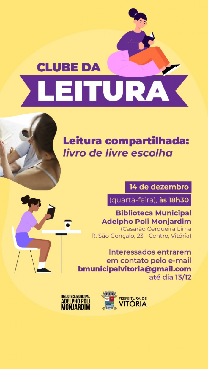 Cartaz do Clube da Leitura