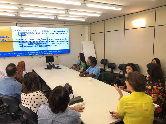 Reunião com parceiros do Banco de Alimentos Herbert de Souza