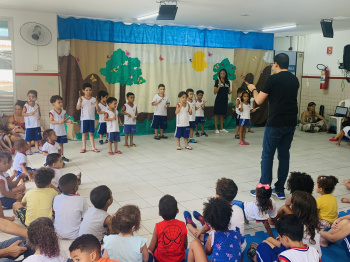 Encerramento do projeto musical desenvolvido no Cmei Dr. Thomaz Tommasi