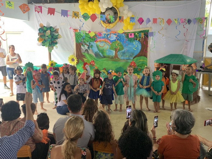 Encerramento de projeto de sala cativa comunidade de Cmei em Jardim da Penha