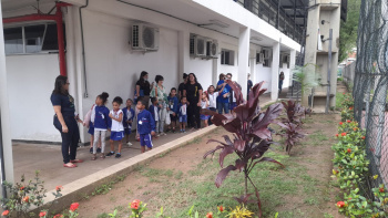 Crianças do Cmei Maria Goretti Coutinho Cosme visitam o Ifes