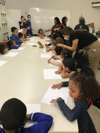 Crianças do Cmei Maria Goretti Coutinho Cosme visitam o Ifes