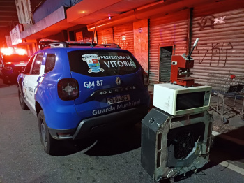 Itens apreendidos em ação da Guarda Municipal