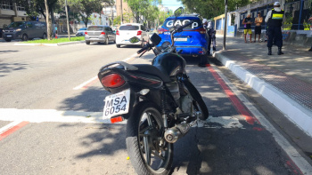 Moto apreendida em a&ccedil;&atilde;o da Guarda Municipal