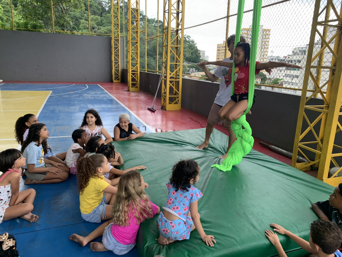 Colônia de férias na Emef TI Anacleta Schneider Lucas